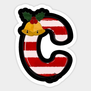 Letter C (Christmas Alphabet) Sticker